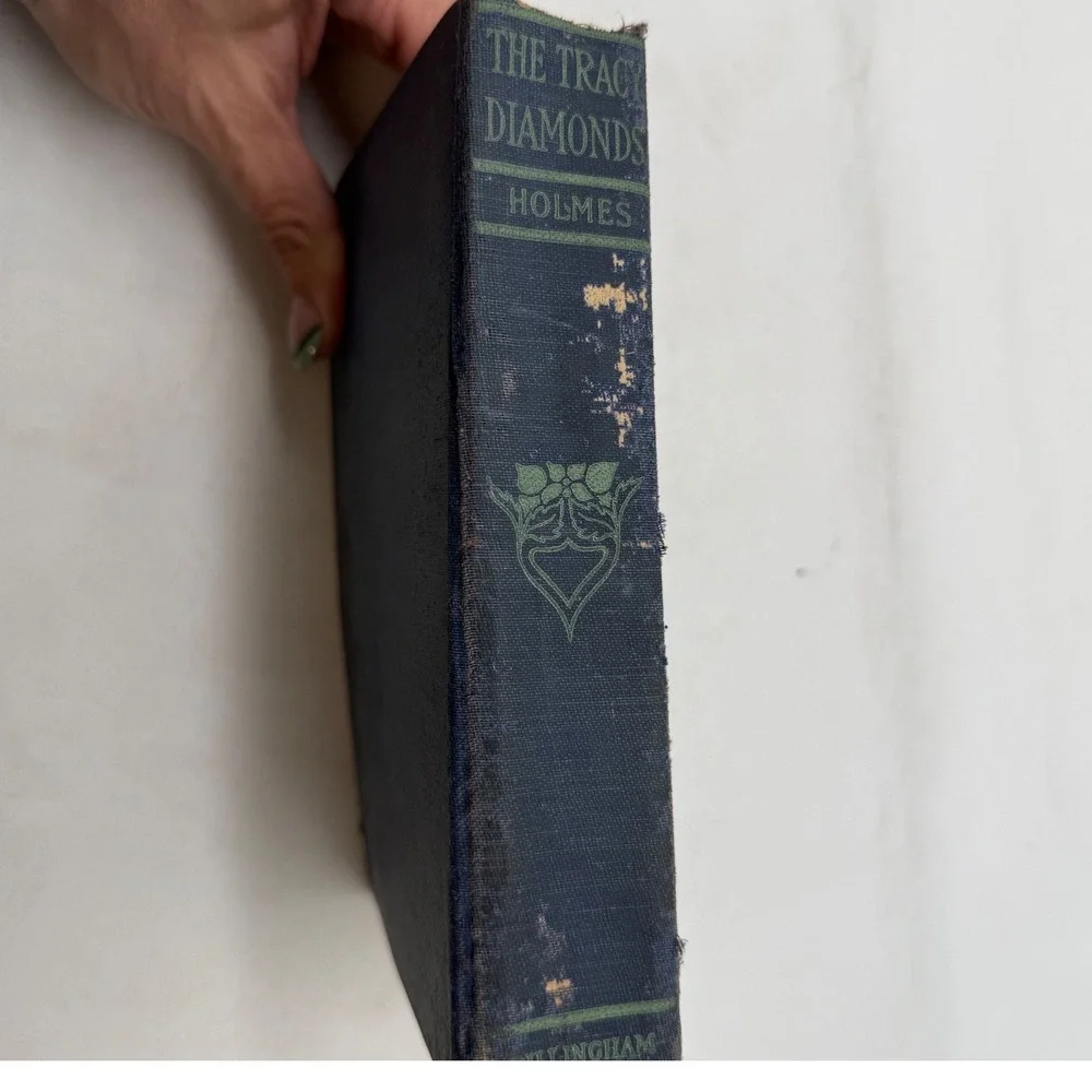 The Tracy Diamonds Mary J Holmes 1899 Antique Hardcover Dillingham Art Nouveau